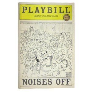 Noises Off Playbill 1984 Dorothy Loudon Murray Whitehead Centennial Edition
